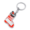 Cartoon shoes metal zinc alloy baking paint keychain