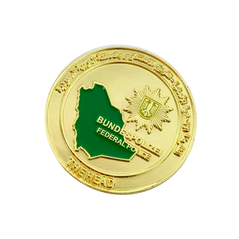 Vintage Metal Anniversary Gold Plated Museum Coin Customised