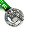 Medals zinc alloy antique silver plated commemorative medals embossed metal medals