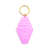 Color Acrylic Keychain Plastic Epoxy Resin Craft China Custom Printing Wholesale Hotel Key Tags