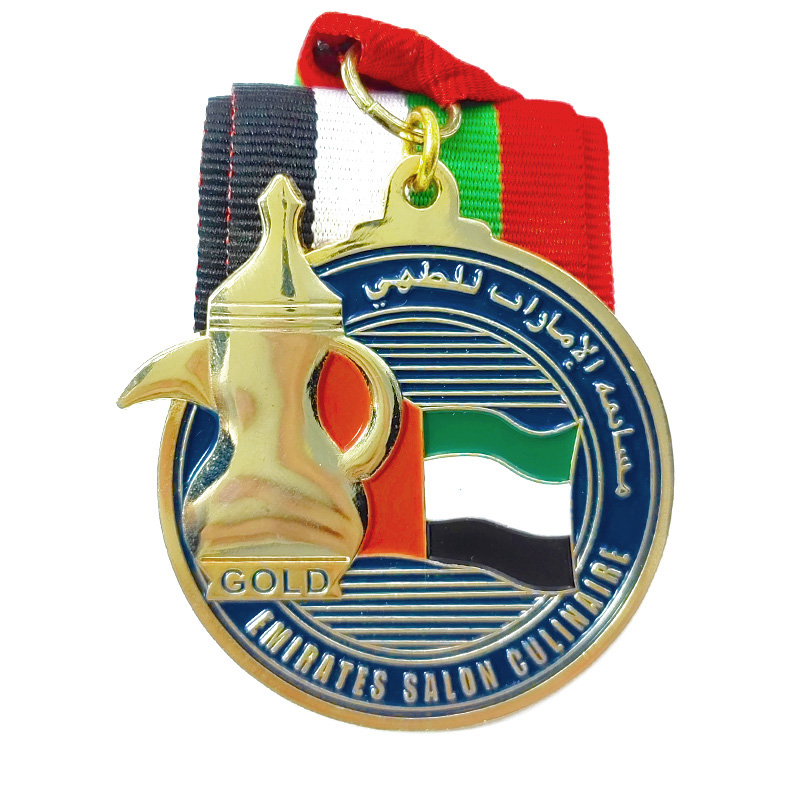 Baking paint medal marathon running games metal zinc alloy mountaineering honour commemorative plaque