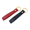 Leather Keychain Luxury Red Black PU Leather & Metal Keyrings for Girls Personalization Key Chains