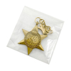 Metal pentagram gold zinc alloy keychain creative pendant small gifts