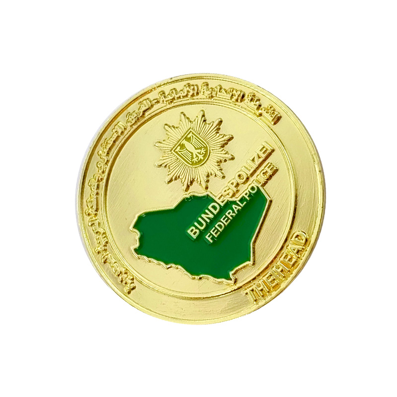 Vintage Metal Anniversary Gold Plated Museum Coin Customised