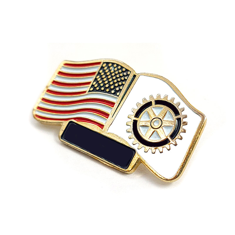 Metal Flag Pin Love Medal Student Badge Memorial Pin Accessories