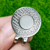 Silver Magnetic Metal Blank Custom Golf Hat Clips with Polishing Golf Ball Marker Hat Clip