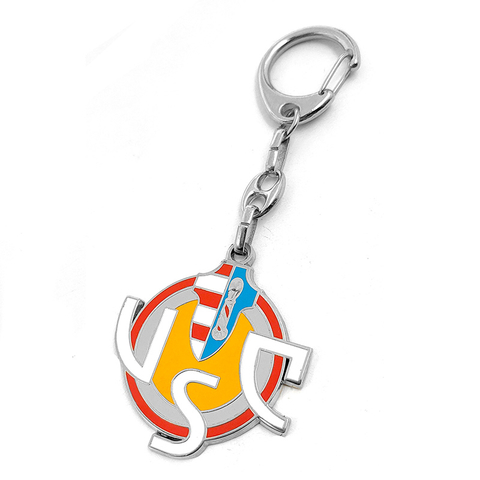 Factory Custom Zinc Alloy Electroplating Baking Paint Colouring Imitation Enamel Metal Keychain
