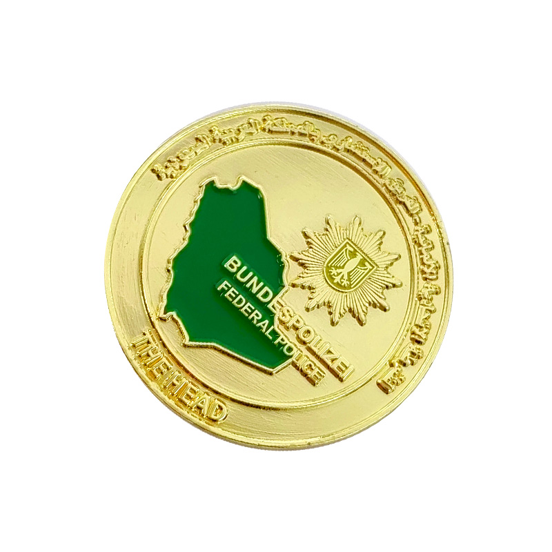 Vintage Metal Anniversary Gold Plated Museum Coin Customised