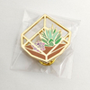 New creative personalised skeleton flowers imitation enamel brooch cartoon zinc alloy badge