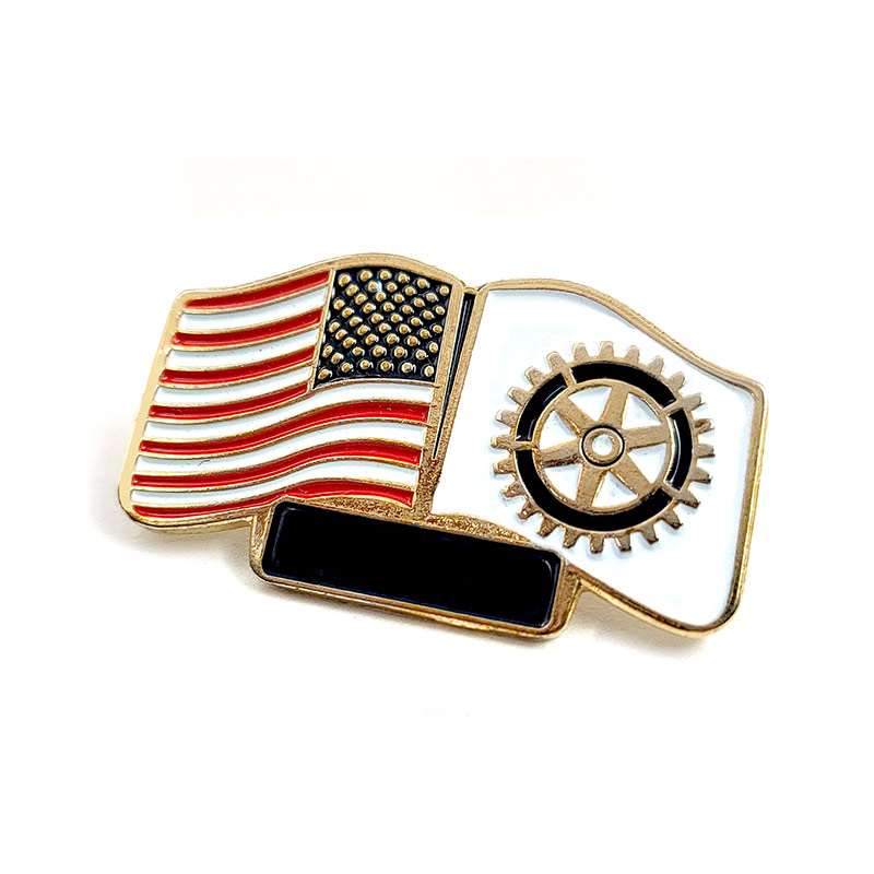 Metal Flag Pin Love Medal Student Badge Memorial Pin Accessories