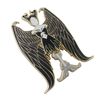 Metal manufacturers custom imitation enamel queen wings metal anime badges