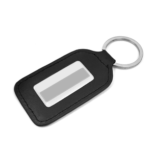 leather keychain metal ring can be printed logo car pendant small gifts