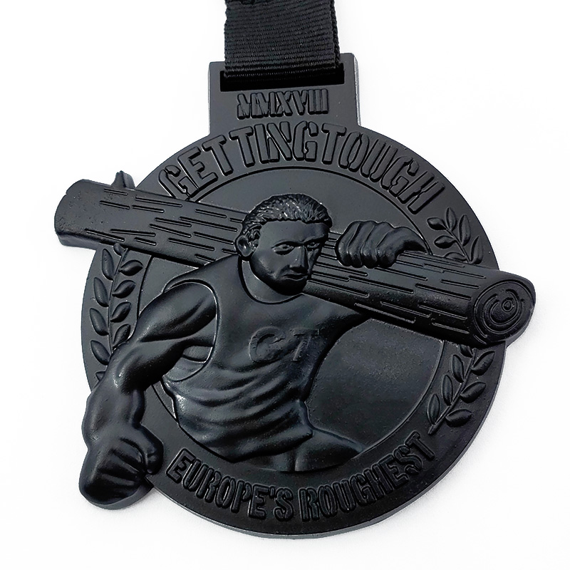 Metal embossed medals awards custom baking paint commemorative running medals