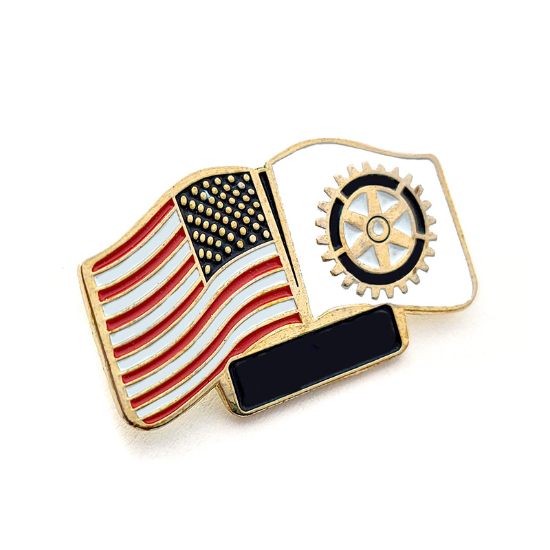 Metal Flag Pin Love Medal Student Badge Memorial Pin Accessories