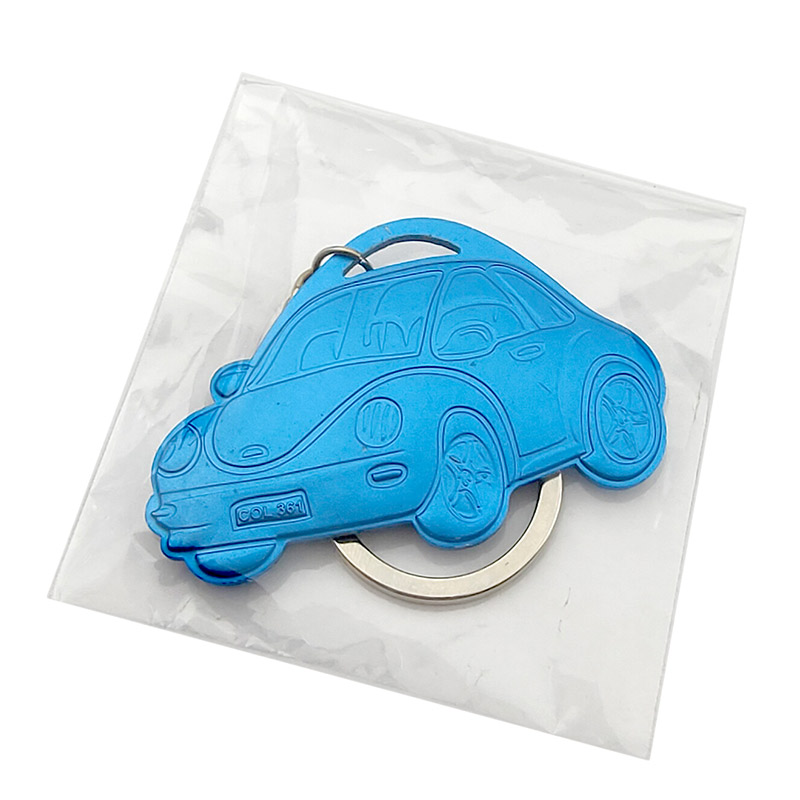 Metal zinc alloy keychain custom car shape bag decoration pendant