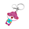 Silicone Cartoon Keychain Pendant Three-dimensional Soft Plastic PVC Luggage Key Chain