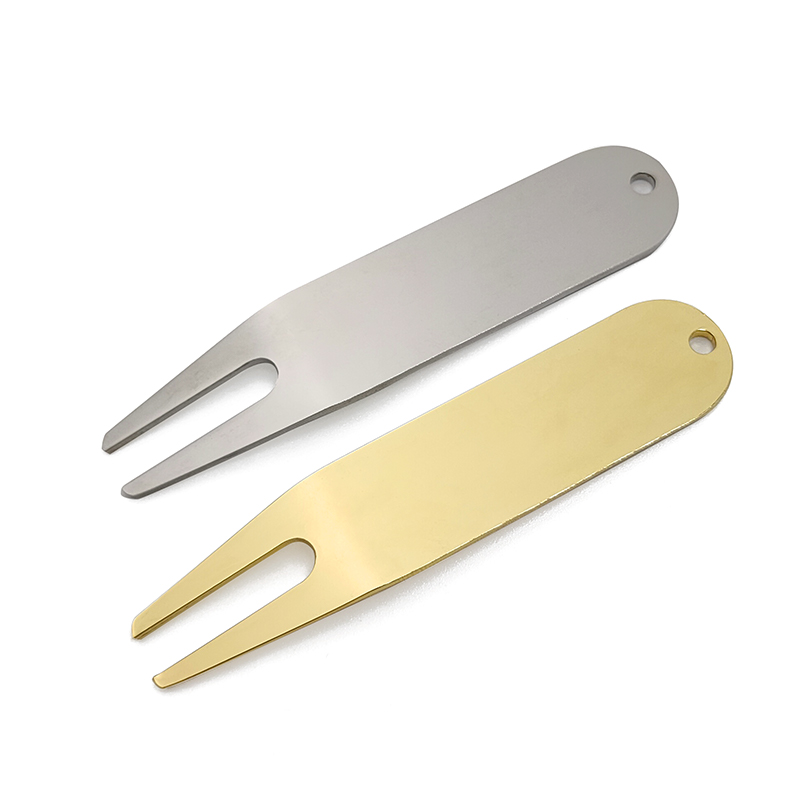 Custom Metal Golf Divot Repair Tools American Golf Turf Tools with Custom Ball Markers Gold