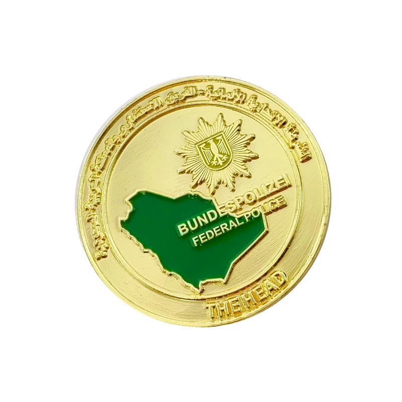 Vintage Metal Anniversary Gold Plated Museum Coin Customised