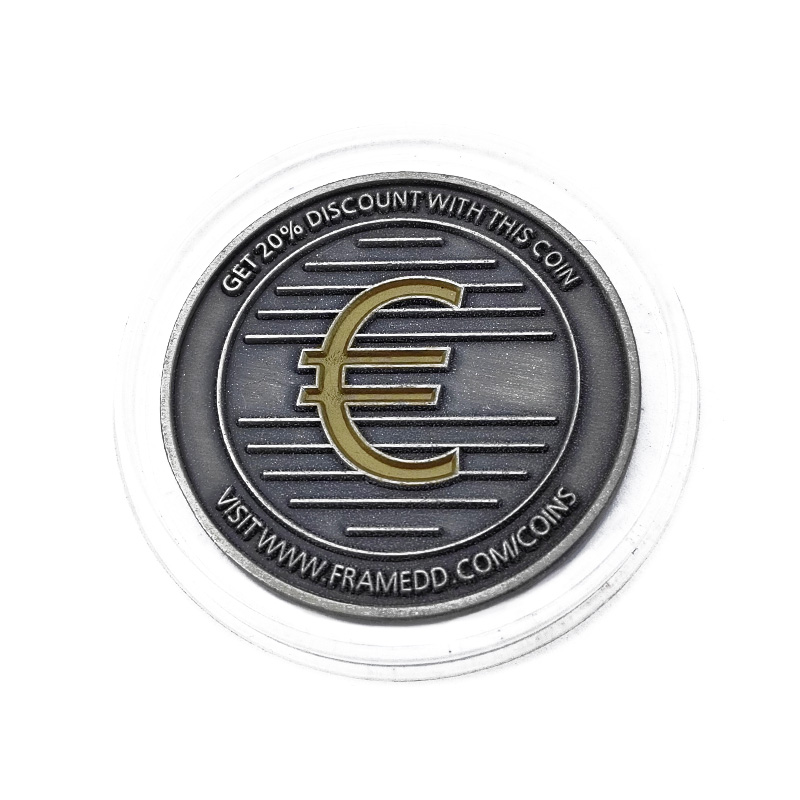 Metal commemorative coin formulation company corporate anniversary celebration gold and silver coin award box gift