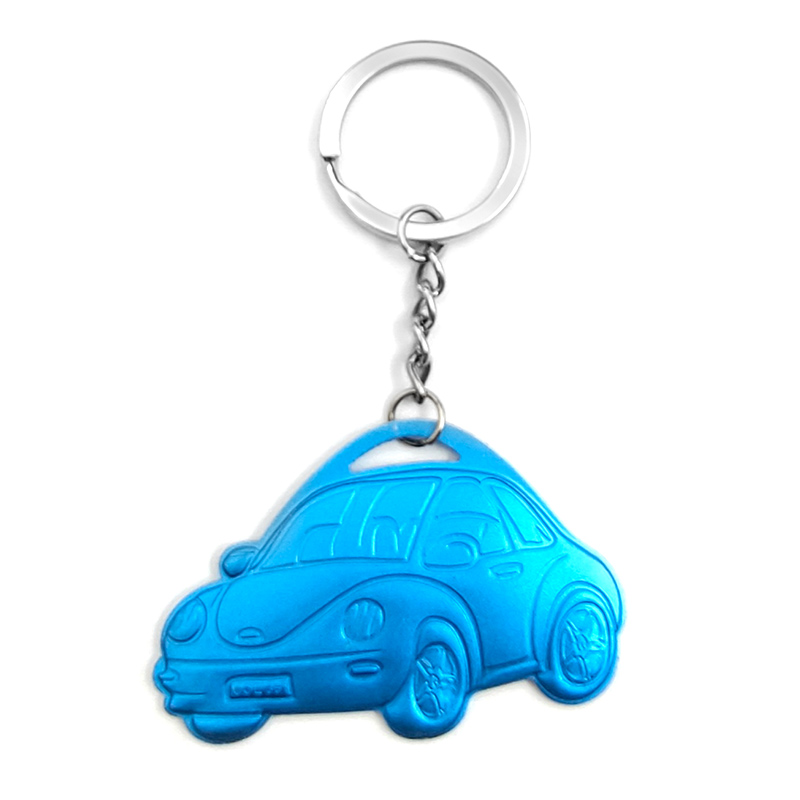 Metal zinc alloy keychain custom car shape bag decoration pendant