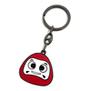 Metal zinc alloy imitation enamel anniversary gift pendant car keychain 