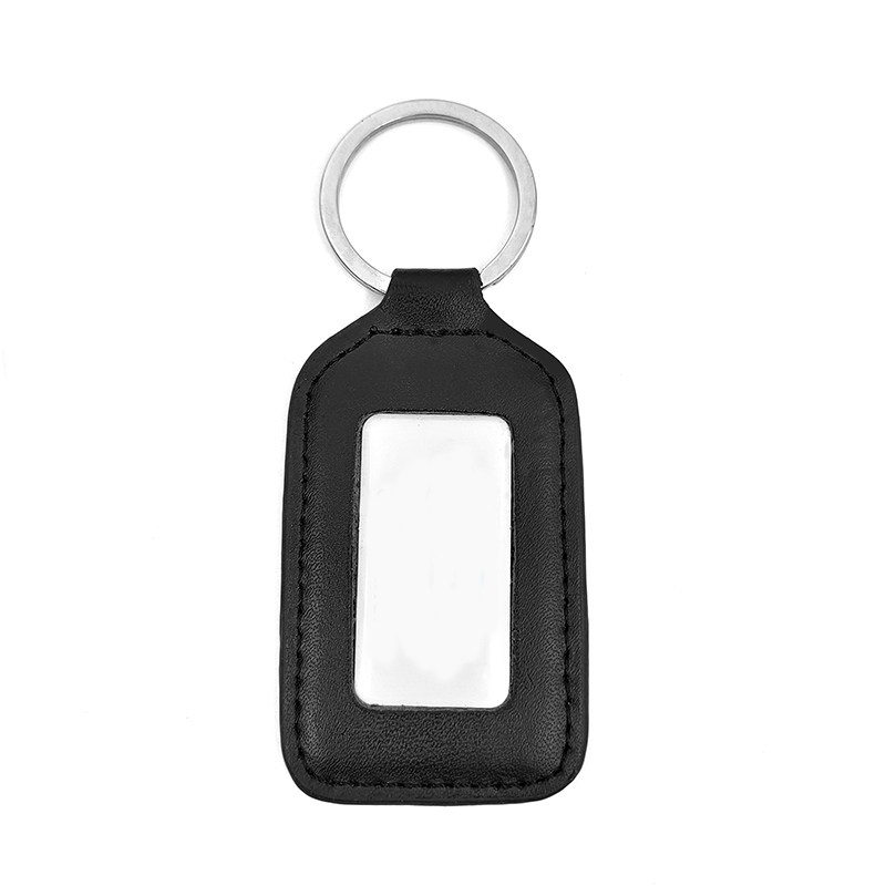 leather keychain metal ring can be printed logo car pendant small gifts