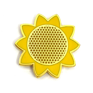 ins Korean Japanese cute sunflower badge sunflower personality tide flower brooch clothes cartoon couple ornaments