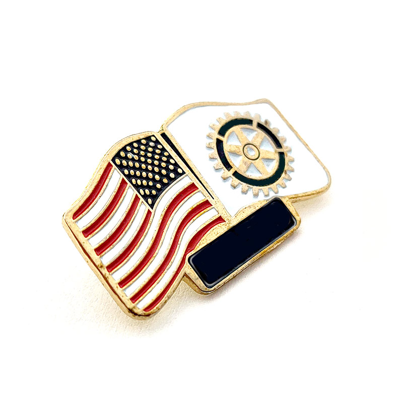 Metal Flag Pin Love Medal Student Badge Memorial Pin Accessories