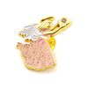 Creative Cartoon Angel Girl Shape Alloy Baking Lacquer Badge