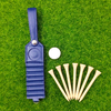 Golf Tee Bag Tag Storage Leather Case 7pcs Blank Ball Marker Accessories Leather Golf Tee Holder