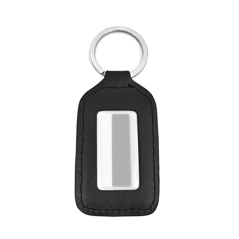 leather keychain metal ring can be printed logo car pendant small gifts