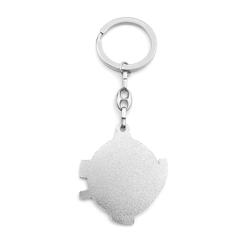 Factory Custom Zinc Alloy Electroplating Baking Paint Colouring Imitation Enamel Metal Keychain