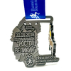 Honourer Running Medal Hollow Out Hanging Design Medal Marathon Walking Race Event Commemorative Hanging Plaque