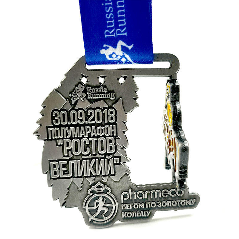 Honourer Running Medal Hollow Out Hanging Design Medal Marathon Walking Race Event Commemorative Hanging Plaque