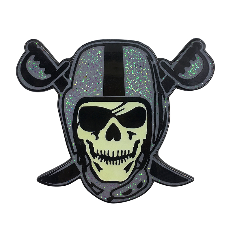 Punk Skull Brooch Vintage Halloween Spooky Skull Badge Pin Personalised Clothes Jewellery