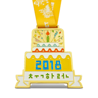 Cartoon metal baking paint / imitation enamel with gold onion powder custom corporate commemorative medals and awards