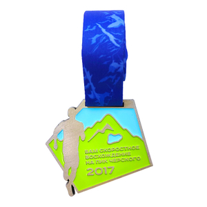 Marathon medals customised metal lacquered medals cycling walking events cross-country races sports souvenirs medals