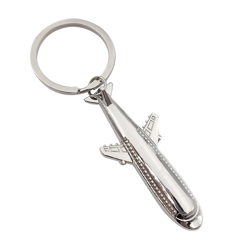 Metal Creative Keychain New Boeing Airplane Pendant Fighter Jet Pendant