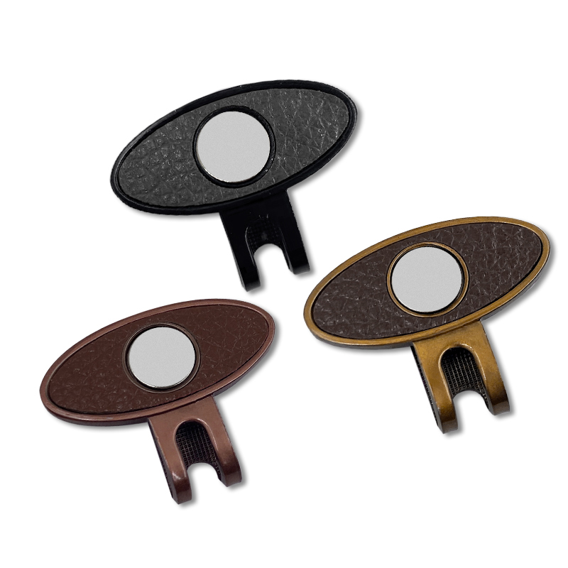 magnetic custom golf ball marker hat clip custom leather hat clips