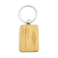 Wooden keychain can be engraved logo printing creative small gifts pendant