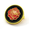 Flower Gift Jewellery Red and Black Rose Flower Alloy Brooch Wedding Corsage Cartoon Badge