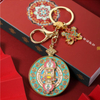 New National Style Zinc Alloy Keychain Cultural And Creative Tourism Scenic Spot Souvenir Pendant National Style Metal Keychain