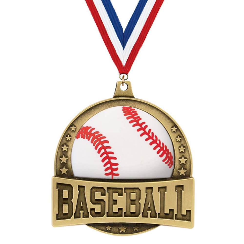 Metal 3D Baseball Club Activity Competition Medal Commemorative Medal Gold Silver Bronze Medal Honor Medal