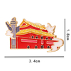 Creative grand architectural style brooch Chinese style all-match clothing travel commemorative medal gift badge