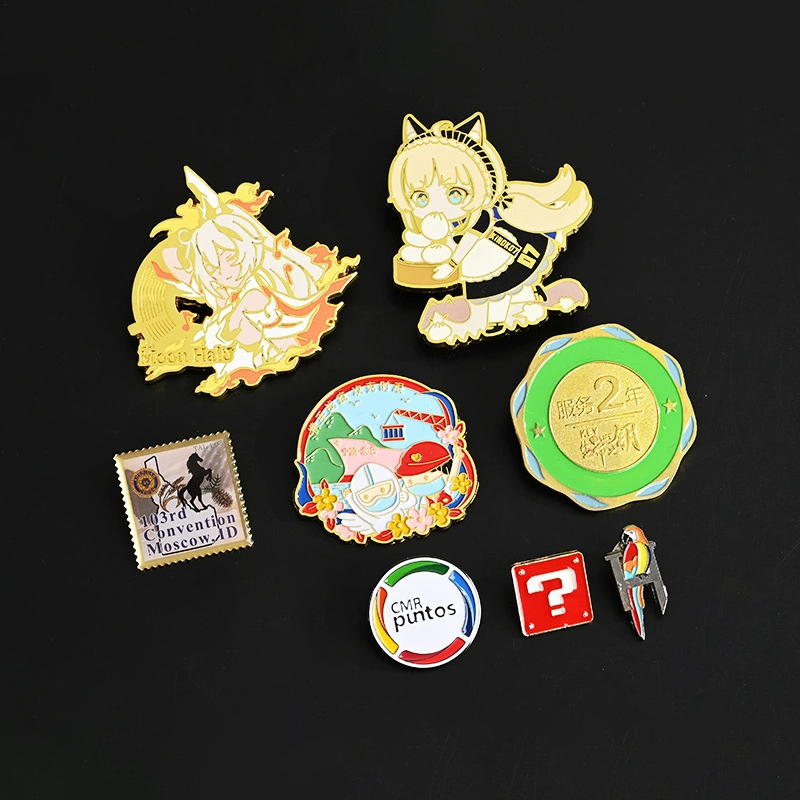 Metal Badge Custom Cartoon Glue Enamel Brooch Paint Commemorative Badge Creative Event Gift