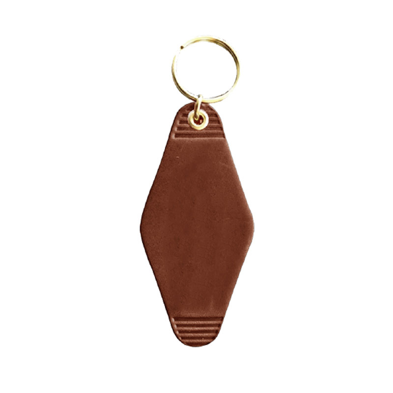 Wholesale PU Leather Luggage Pendant Keychain Diamond Key Tag Hanging Tag Label Can Print LOGO