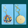 Xi'an Museum Rotatable Cultural Keychain Qianlong Tengyuan Art Alloy Paint Pendant Gift