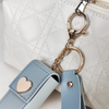 PU Love Lipstick Keychain Pendant Cross-border Thickened Leather Car Accessories Mini Storage Bag Gift Hanging