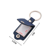 Car key chain pendant personalized leather case photo frame key chain can add LOGO heat transfer pendant