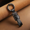 Car leather keychain handmade can be hung on the waist personality retro creative multifunctional key rope first layer cowhide